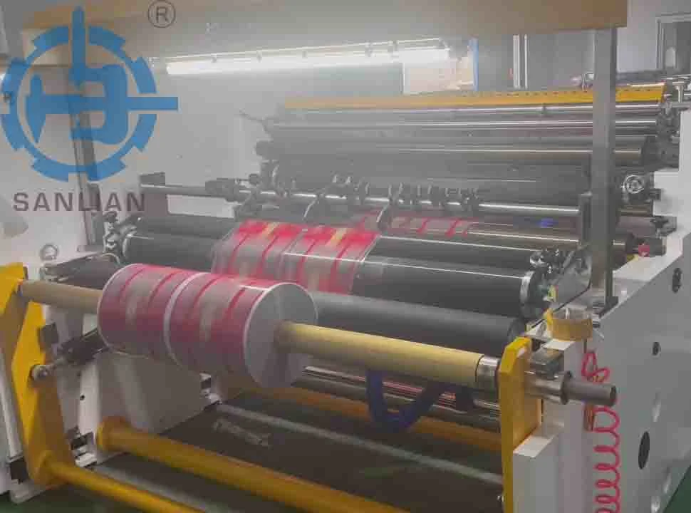 High Speed Jumbo Paper Film Roll Slitting Single Rewinder Machine 1600 Unwinding