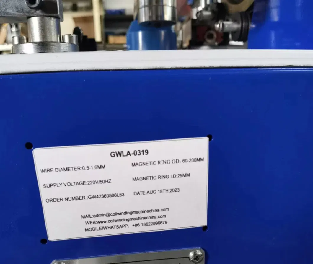 Electronic Transformer Coil Winding Winder Choke Automatic Toroidal Winding Coil Making Machine Copper Wire Coil Winding Machine with Wire Diameter 0.7-2.5mm