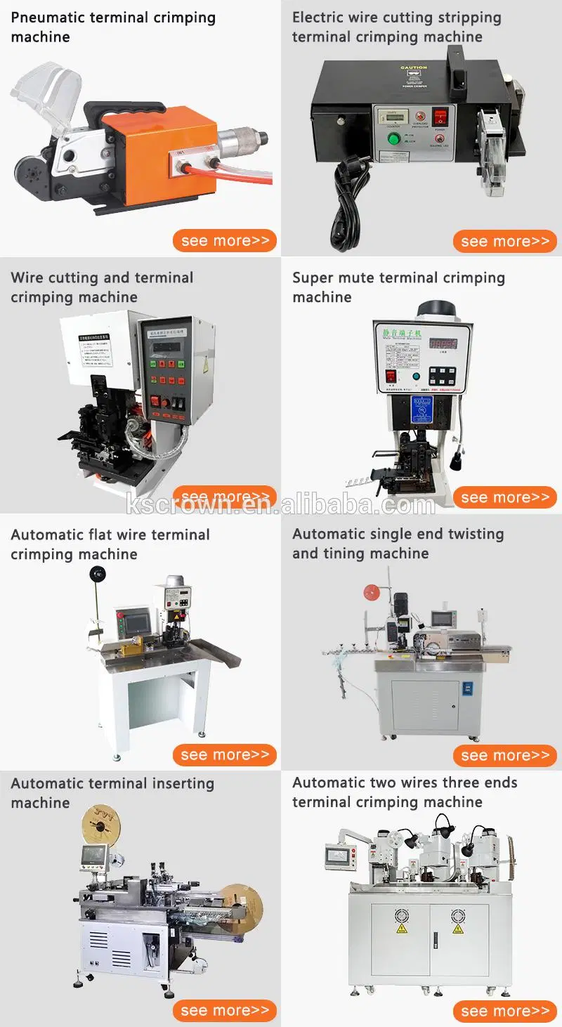 Power Cord Machinery Cable Cutting Stripping Straightening Lug Terminal Crimping Machine Power Cable Making Machine