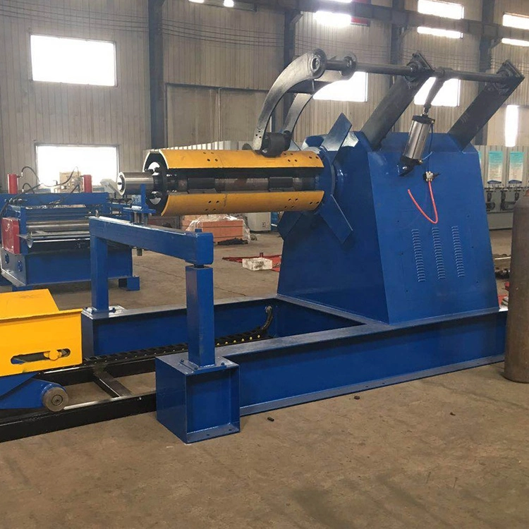 Automatic Steel Coil Decoiler with Expanding Mandrel Hydraulic Decoiler Sheet Metal Decoiler