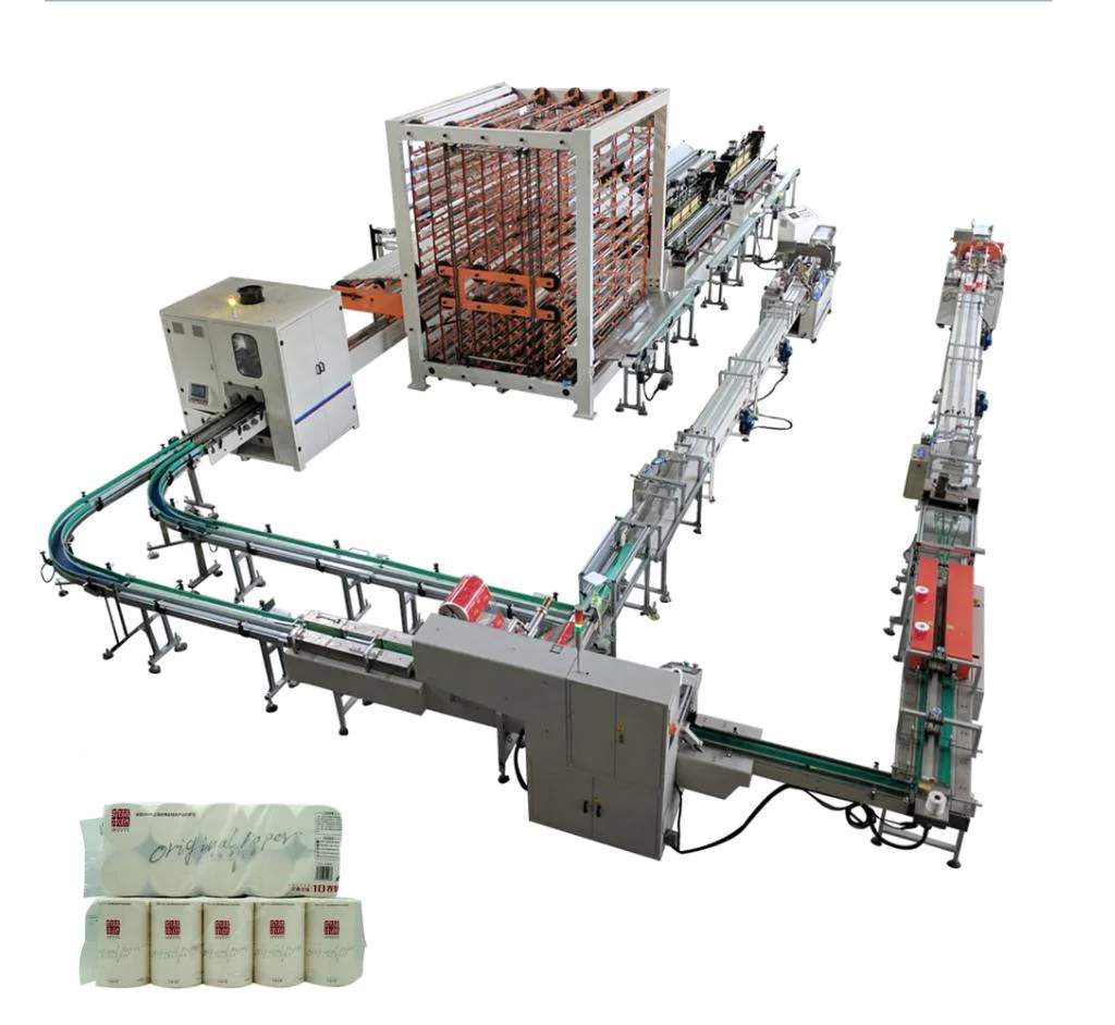 Full Automatic Toilet Paper Plastic Film Packaging Machine