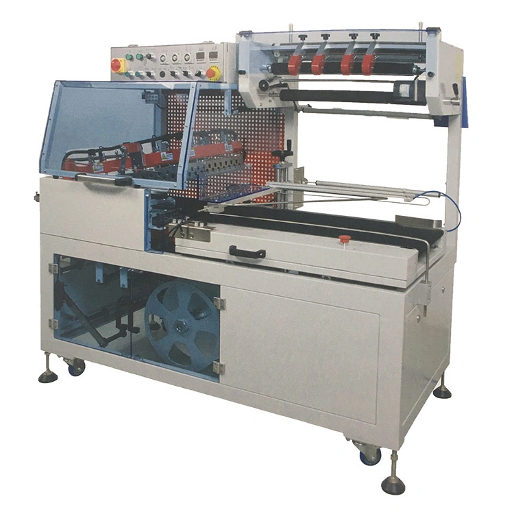 Automatic POF/PE Plastic Film Shrink Wrapping Machine L Bar Type Sealer with Heat Shrink Tunnel