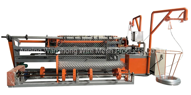 Full Automatic Gi Wire Diamond Mesh Chain Link Fence Machine