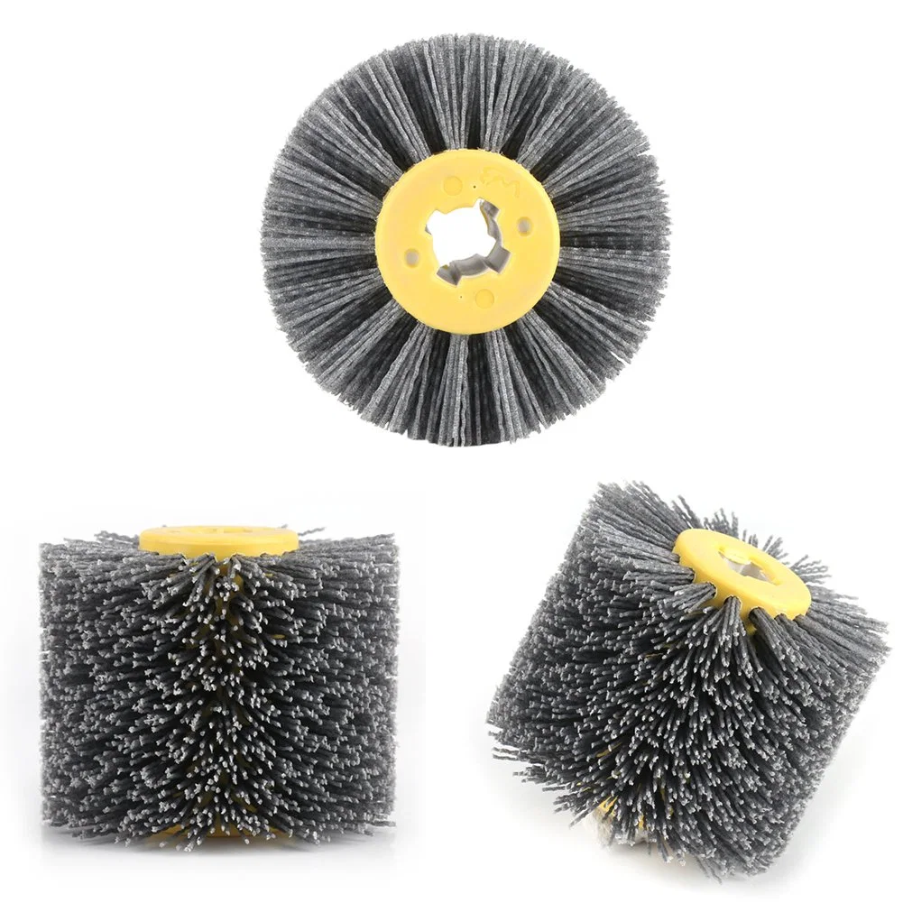 Abrasive Wire Drum Wheel Brush Brunishing Polishing Wheel for Wooden Furniture Burnishing Polishing Striping Drawing