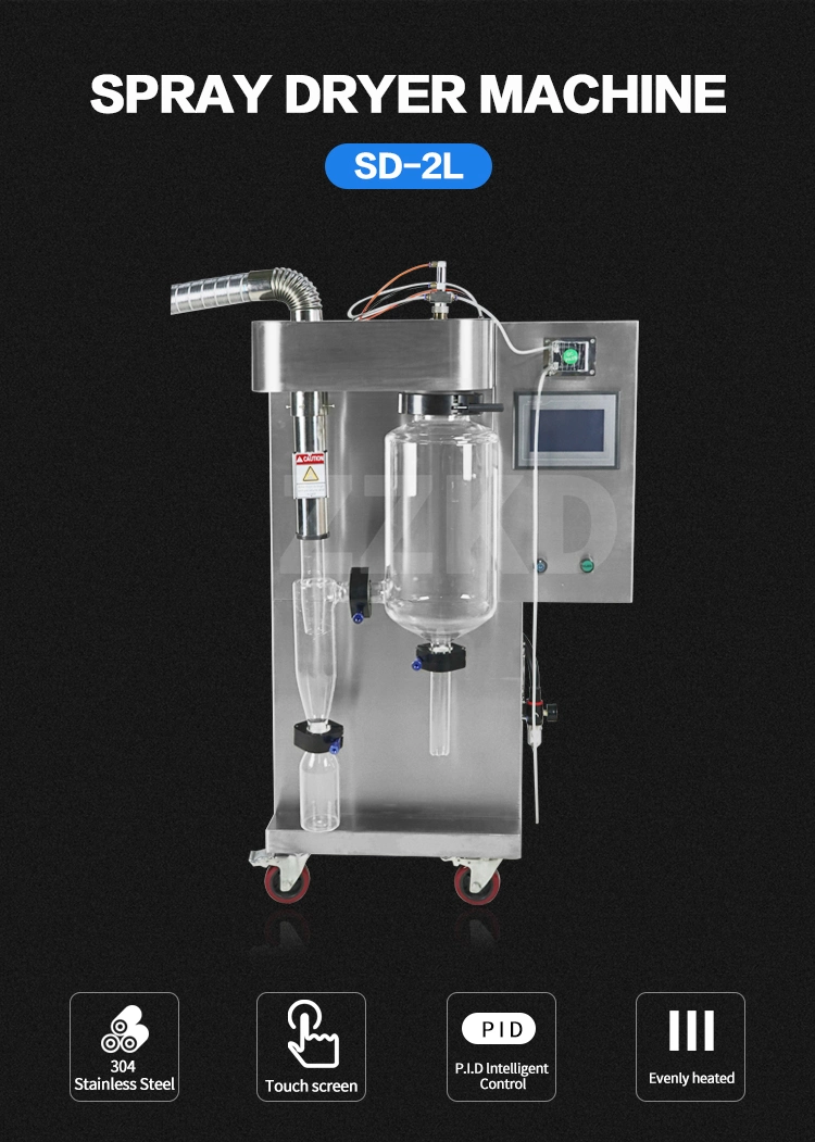 Lab Scale Industrial Spray Dryer Machine Milk Powder Spray Drying Manufacturers Pilot Mini Spray Dryer 2L 5L 10L for Sale