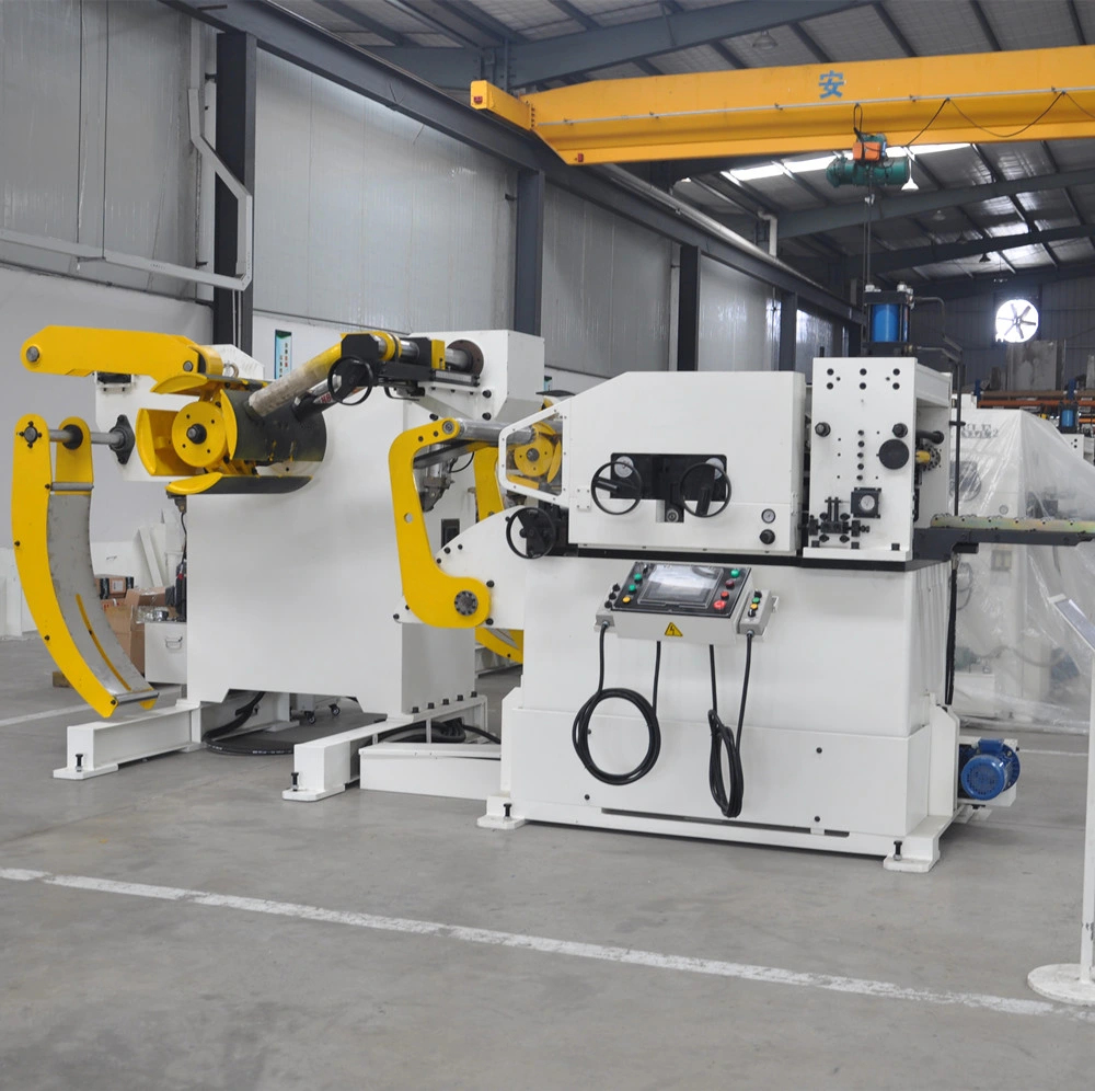 Coil Handling &amp; Pressfeed Linesuncoiler, Straightener and Feeder 3 in 1 Machine with Cutting System for Wire Mesh Stamping