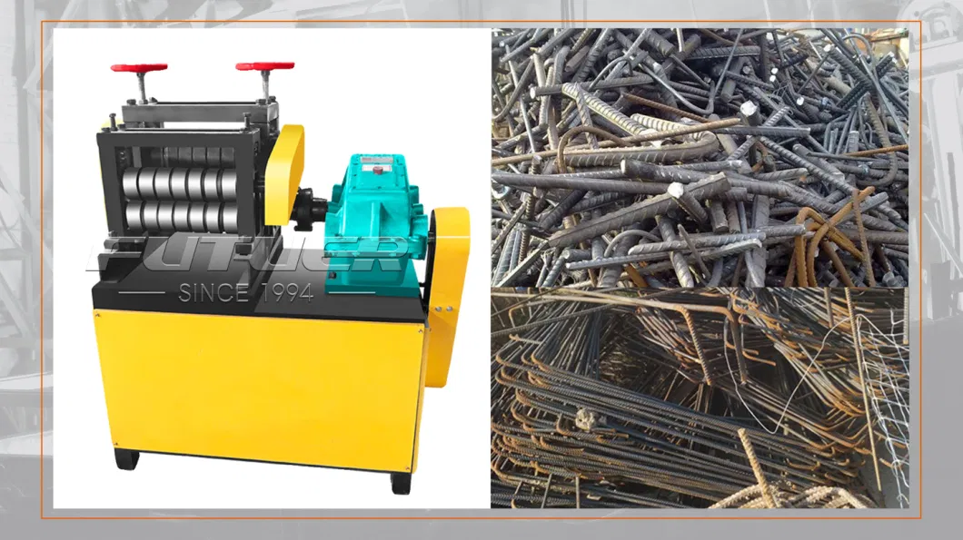 Fully Automatic Scrap Steel Rebar Two-Roller Scrap Wire Straightening Machine