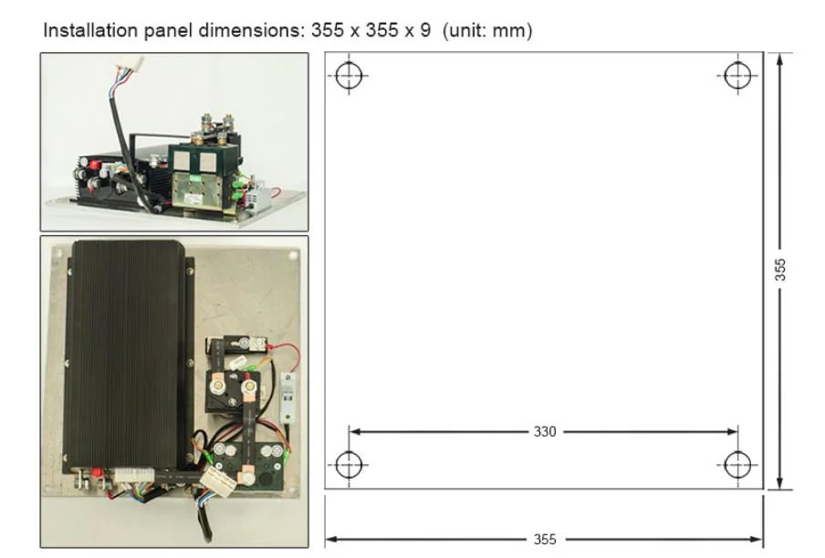 Curtis Programmable DC Series Motor Controller Assemblage 36V / 48V