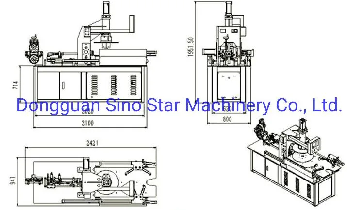 Automatic Wire Cable Coiling Coil Rolling Winding Packing Making Machine for Automobile Flexible Wires