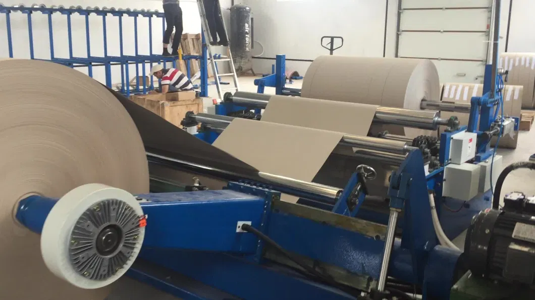 Jumbo Kraft Paper Roll Slitting Rewinding Machine Rewinder