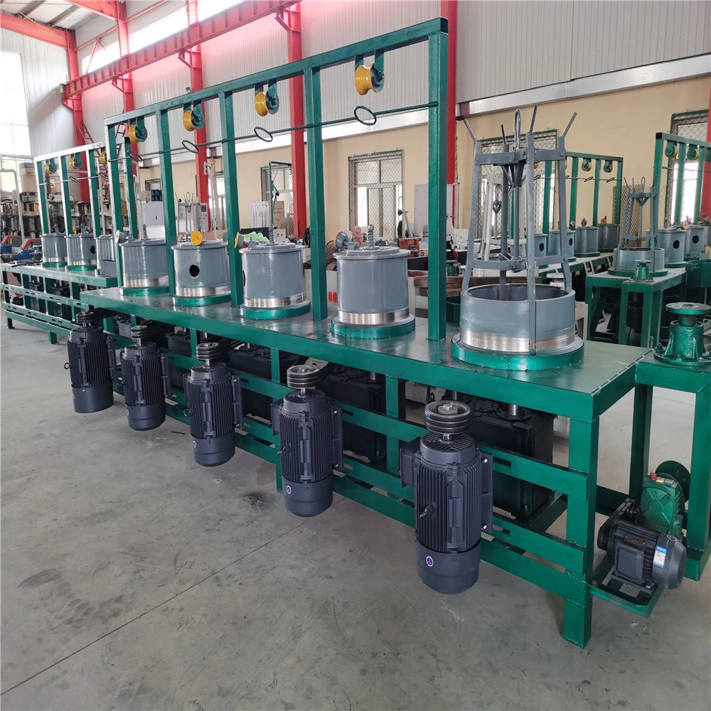 Material Full Automatic Big Copper Wire Drawing Machine Aluminum Copper Rod Breakdown Machine with Online Annealer