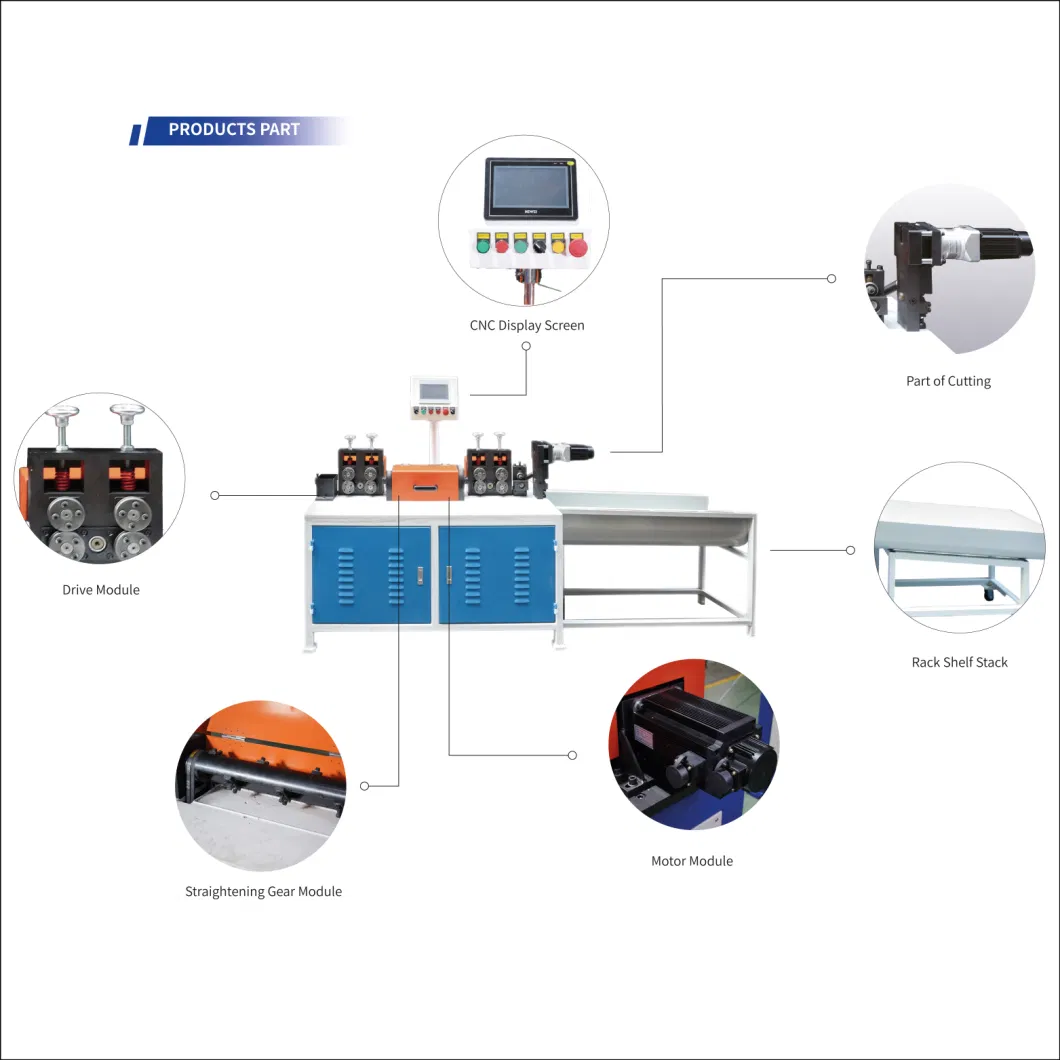 High Quality Iron Wire Stainless Steel Wire Bar Straightening Machine with Cutting