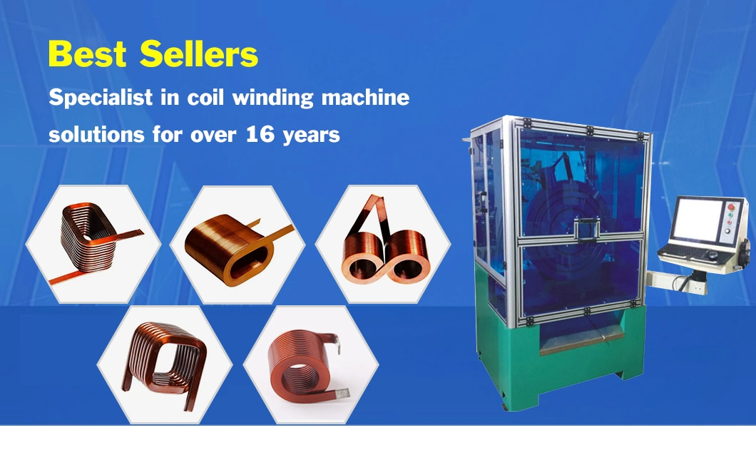 Multi-Function Rectangular Round Oval Twin Edge Flat Copper Wire Coil Winding Machine