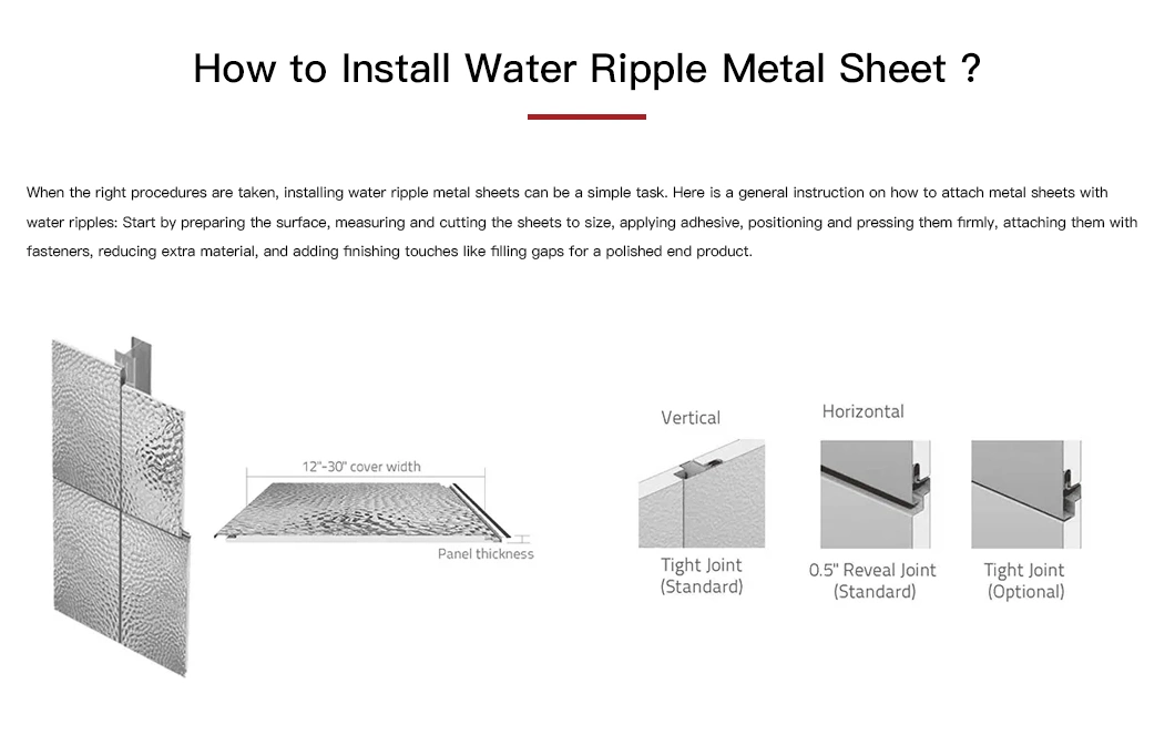 Wholesale Steel Plate Water Ripple Stamped Corrugated Stainless Steel Sheet