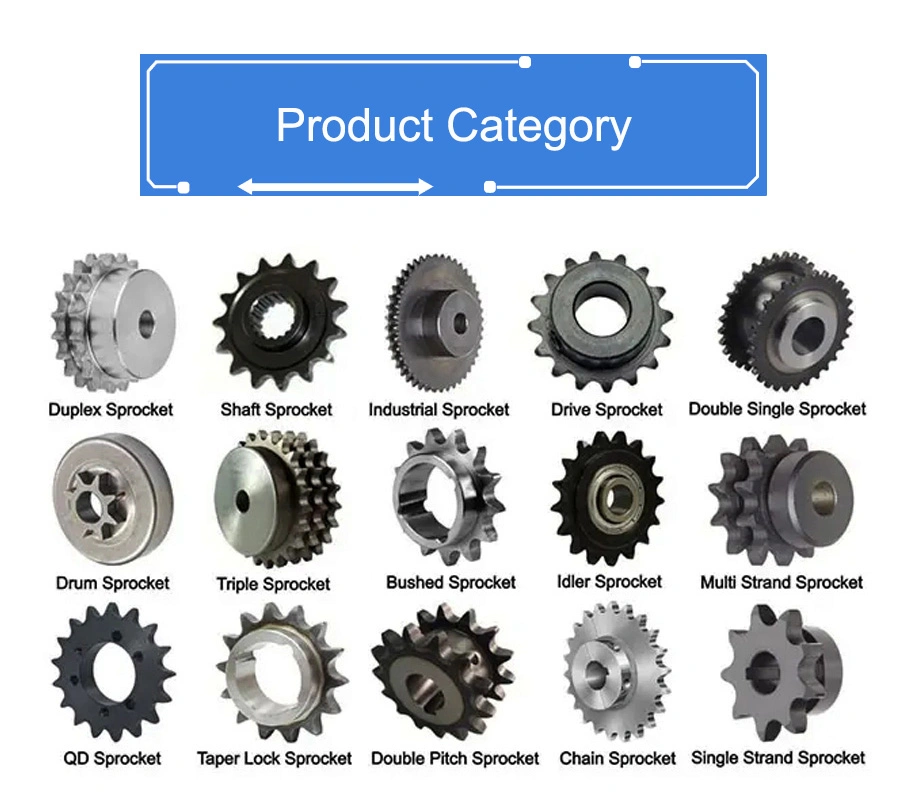American Standard Tempering Roller Chain Drive Sprocket Chainwheels for Conveyor Systems