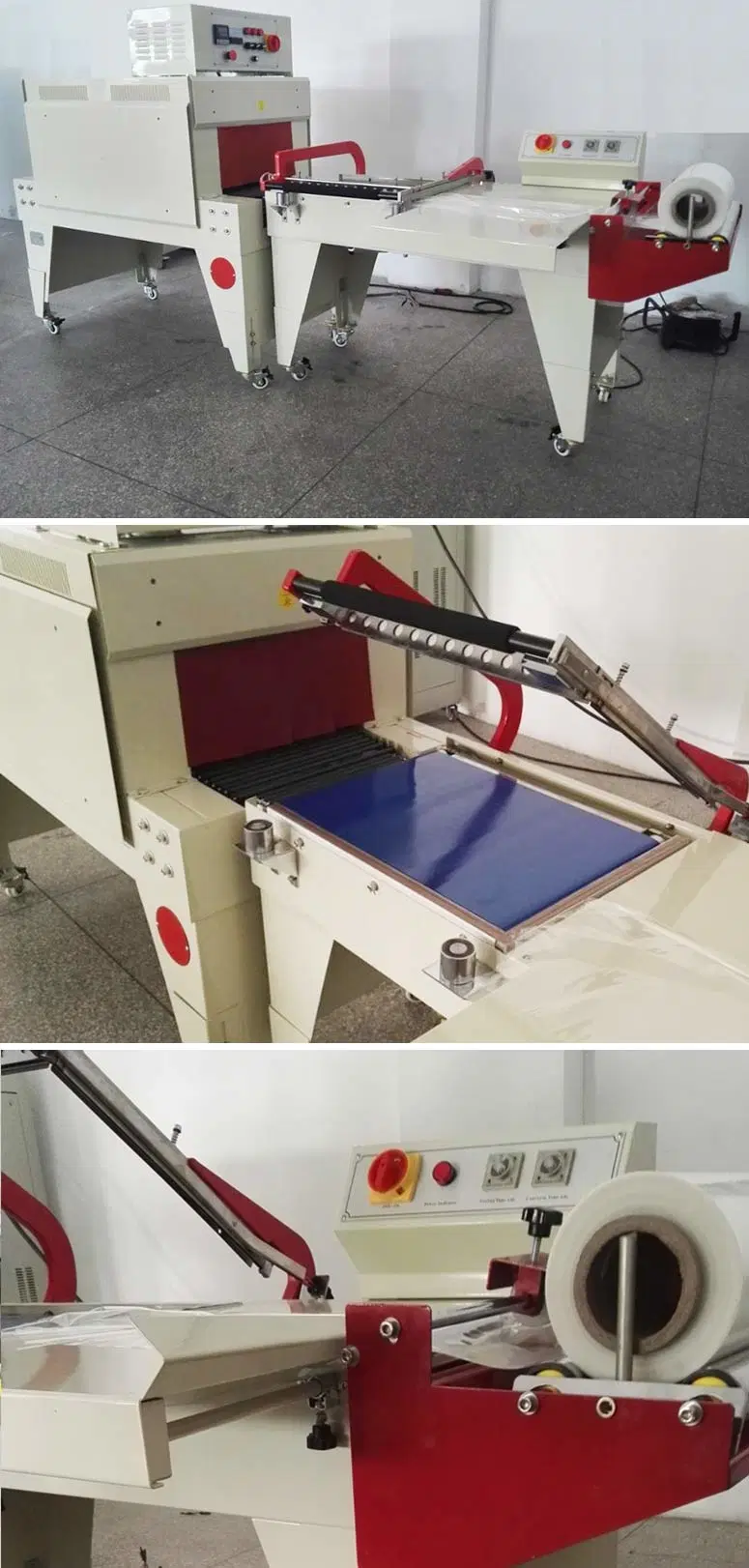L-Bar Sealer Heat Tunnel Wrapping Shrink Packing Machine for Box Book Notebook