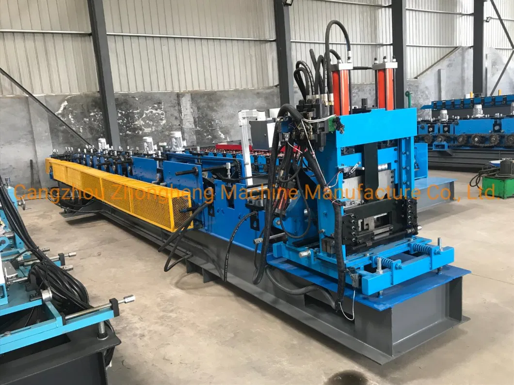 Hydraulic Motor Drive Steel C Z Purlin Roll Forming Machine