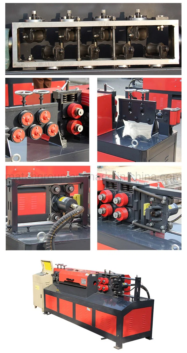 Hydraulic Steel Wire Straightening and Cutting Machine for Round Rebar, Coiled Bar, Deformed Rebar