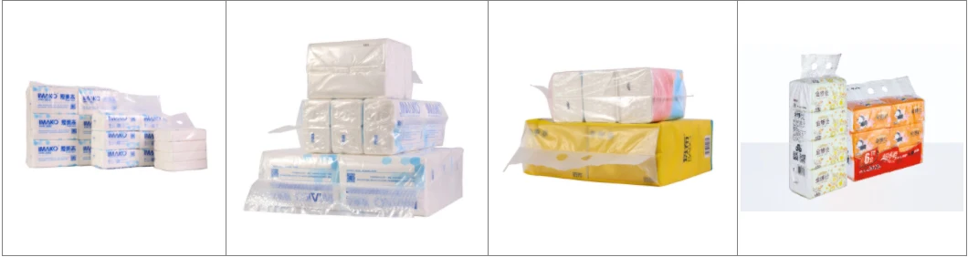 Tissue Toile Roll Napkin Wet Paper Packaging Wrapper Bundle Machine