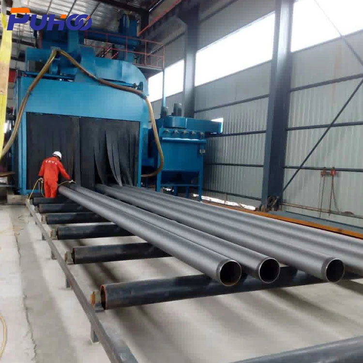 Grit Blasting Steel Pipe and Tube Shot Casting Cleaning/Blasting Machine
