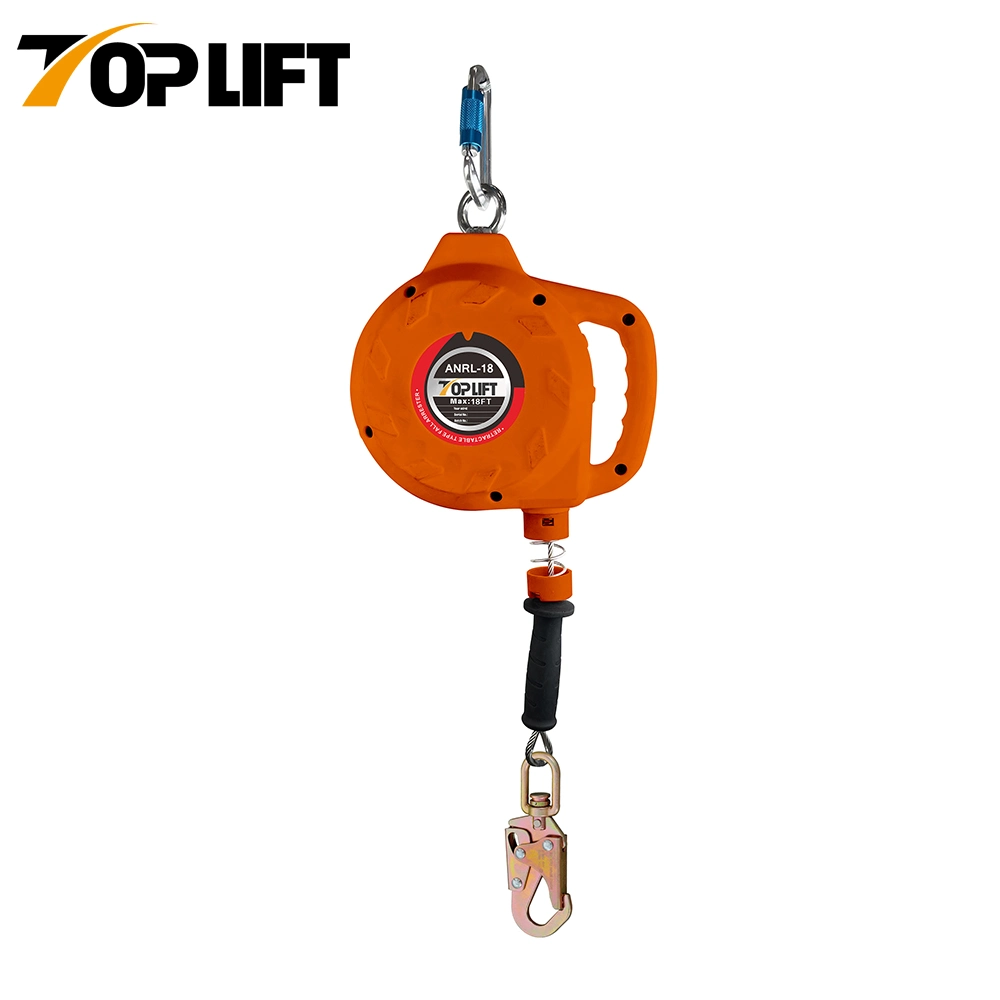 Factory ANSI Certified Wire Rope Type Retractable Fall Arrester