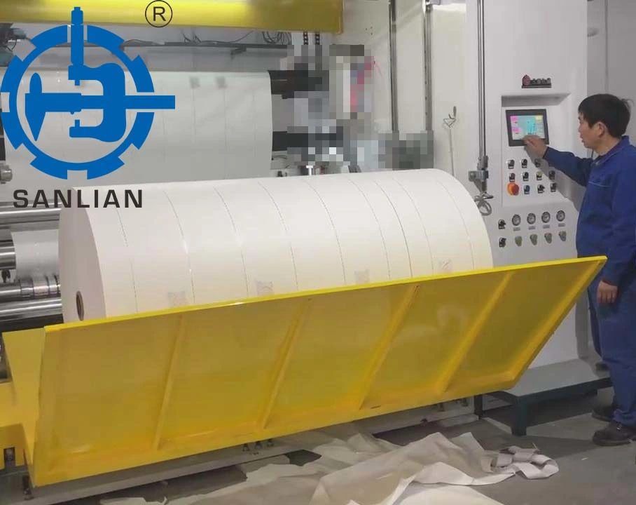 High Speed Shaftless Jumbo Roll Slitting Rewinder Machine for Paper 2000mm Unwinding