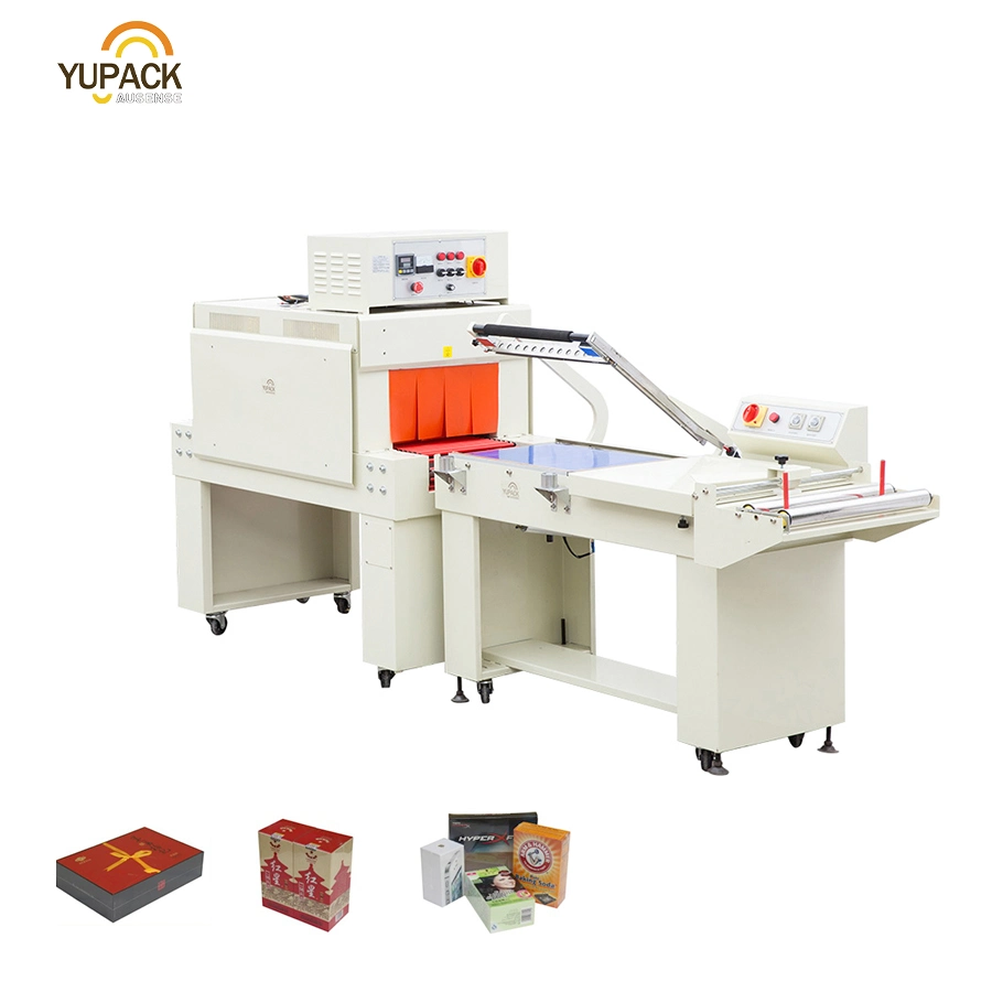 L-Bar Sealer Heat Tunnel Wrapping Shrink Packing Machine for Box Book Notebook