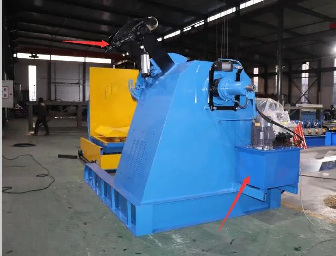 Automatic Hydraulic Decoiler Capacity 10 Tons Hydraulic Unwinder