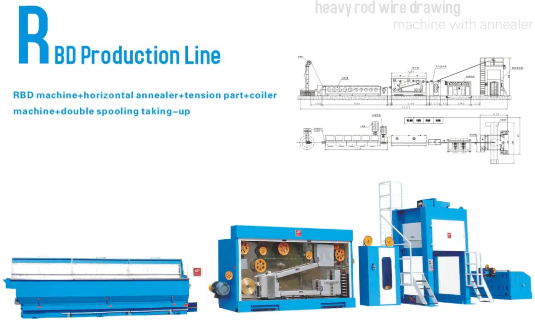 Intermediate Copper Wire and Cable Drawing Machine and Annealing Machine