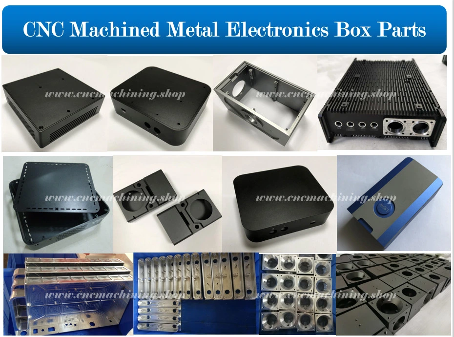 Customized Black Hard Anodized CNC Hard Drive Amplifier Recorder TV Aluminum Project Box