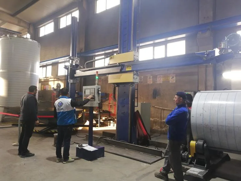 Automatic Professional Factory Supply Abrasive Belt Steel Hydraulic Cylinder Polishing Machine Round Pipe Polisher