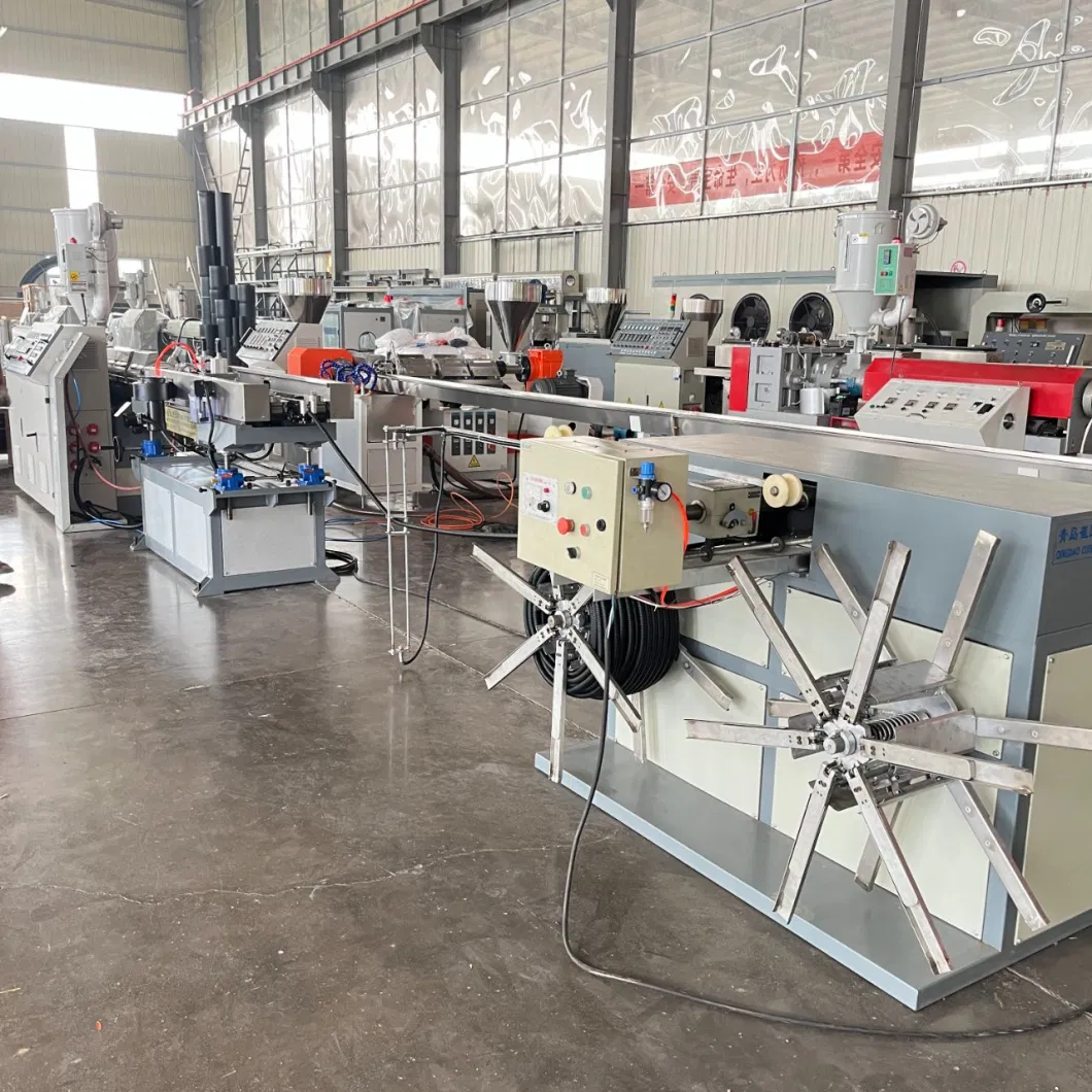 Manufacturer PA/PP/PE Gi Electrical Pipe Corrugated Flexible Pipe Cable Protection Hose Production Line