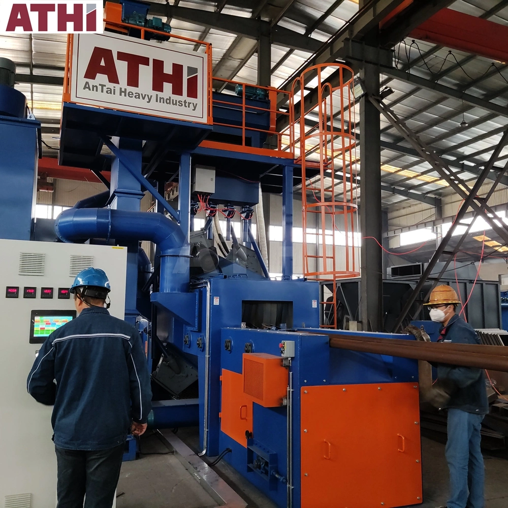 Aluminum Pot Wire Mesh Belt Shot Blasting Machine