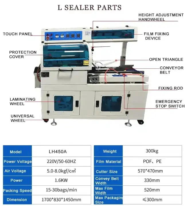 New Automatic L Bar Sealer Sided Sealing Cheapest Shrink Wrapping Machine
