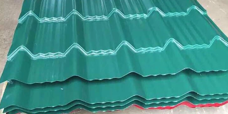 24 Gauge 0.45 mm Thick Color Corrugated Roof Sheets Black Roll Forming Metal Roofing