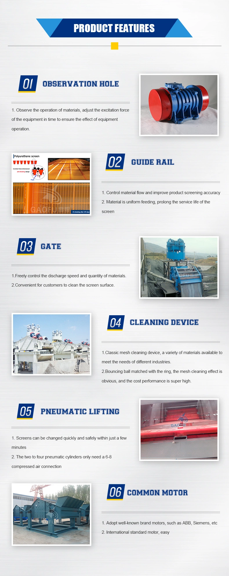 Vanadium Tailings Industry Heavy Vd Series Dehydration Vibrating Sieve Screening Machine