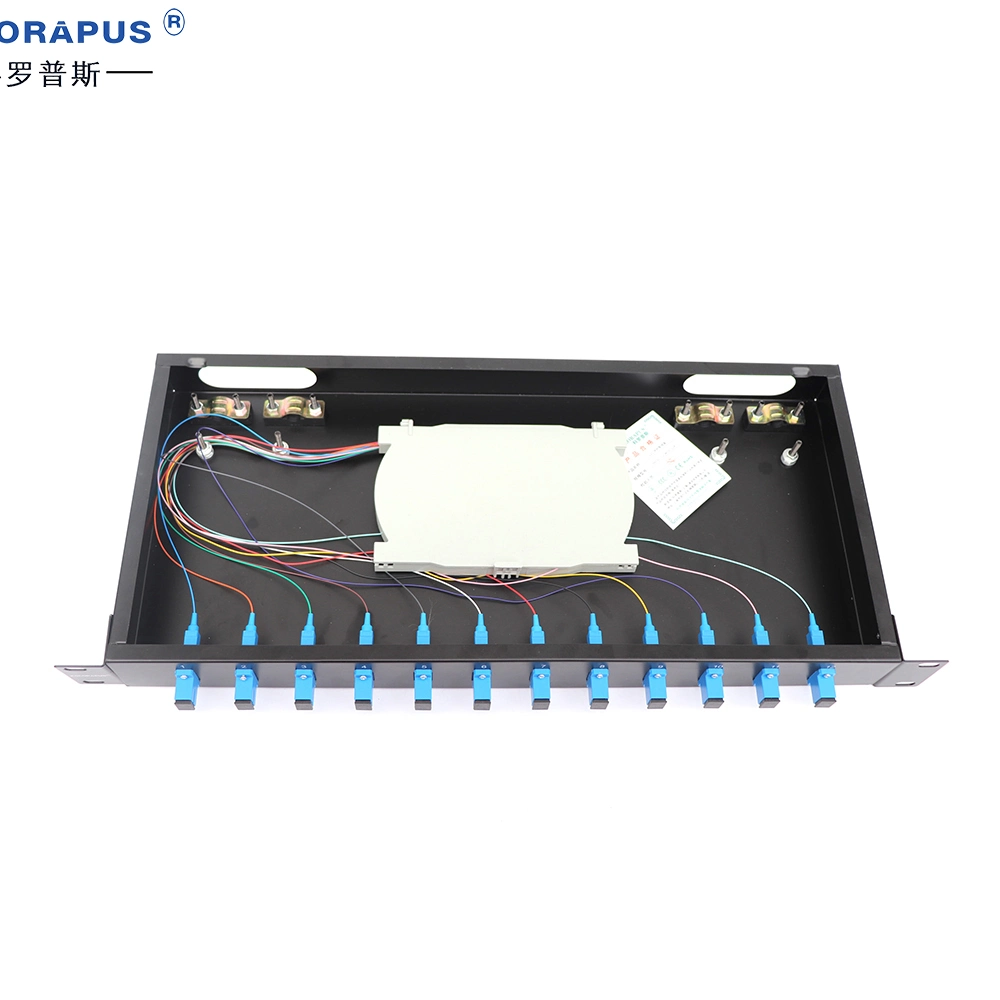 Kolorapus 1u-12 Port Rack Optical Fiber Distribution Frame (terminal box) Sc Type