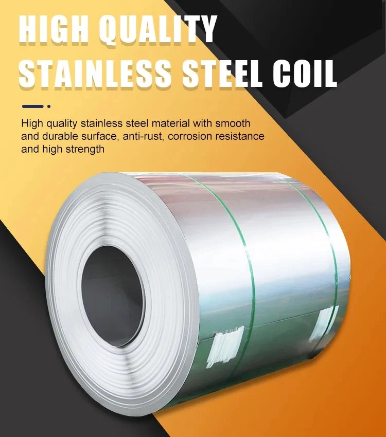 Tt LC Payment Cold Rolled Stainless Steel Coil Sheet 201 304 316L 430 1.0mm Thick Half Hard Stainless Steel Strip Coils