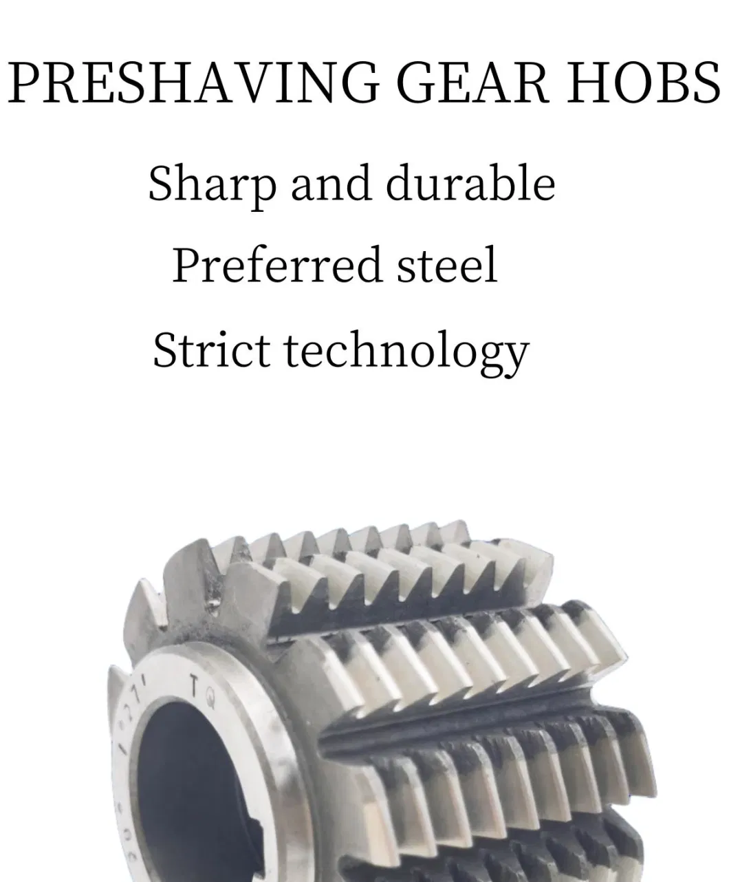 CNC Gear Cutting Tool Single Thread Involute Hobs for Gear Processing