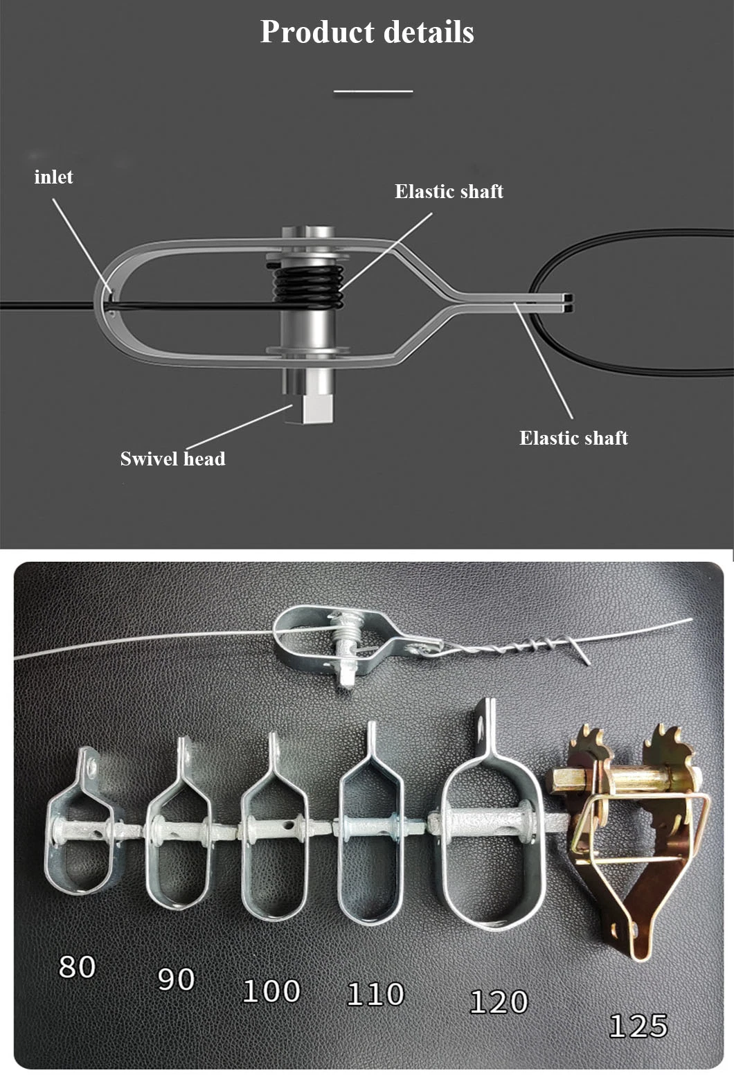 Greenhouse Grape Frame Tightener 120 Steel Shaft Tightener