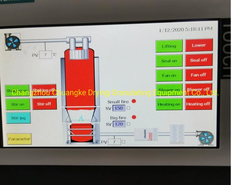 Hot Sale Fluid Bed Dryer/Fluidized/ Fluid Bed Drying Machine/ Granule/ Pellets/ Vacuum/Flash/Spray/Fdb/Fbd/ Sugar/ Salt/Pharmaceutical Powder Tray Dryer Oven