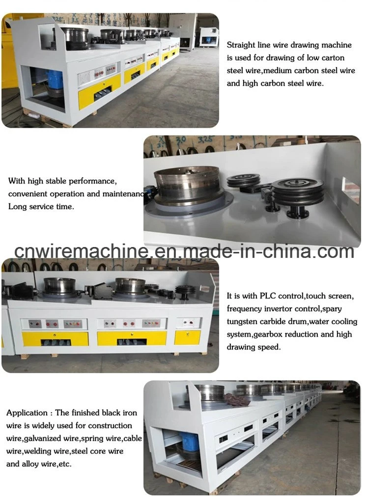 Full Automatic High Speed Carbon Steel Straight Line Wire Drawing Machine