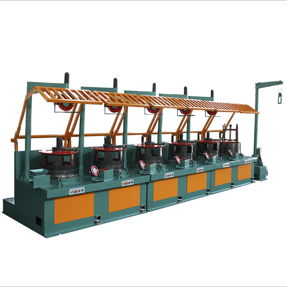 Fully Automatic Top Hardware 550 Pulley Straight Line Steel Iron Wire Rod Drawing Machine Price