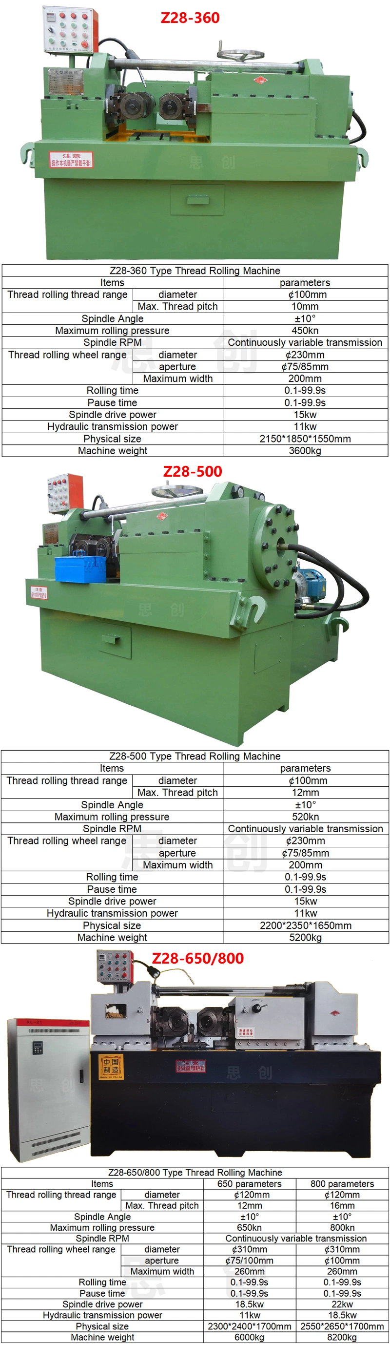 Steel Bar Diameter Shrinking Machine Reducing Diameter Machine Thread Rolling Machine