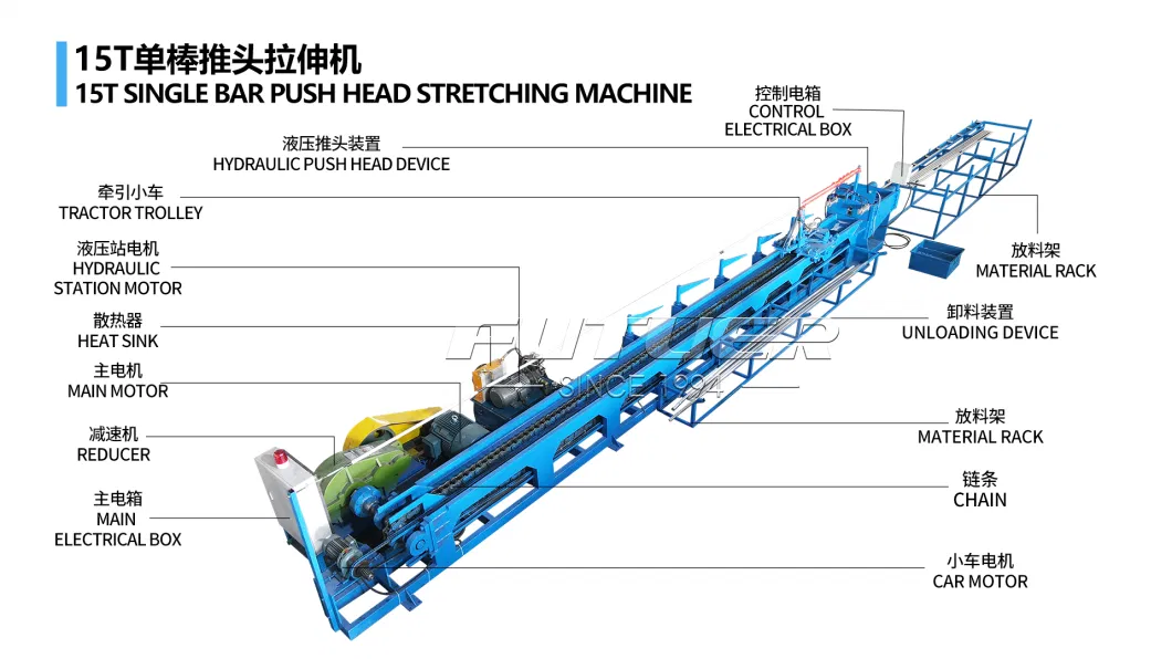 Automatic Copper/Brass/Aluminum/Steel/Non-Ferrous Metal Bar/Tube Chain Peeling and Drawing Machine