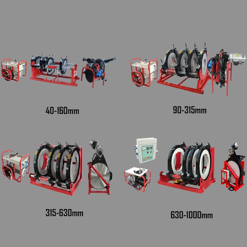 800mm Hydraulic Butt Fusion Semi-Automatic HDPE Pipe Welding Machine Hydraulic for Pipe