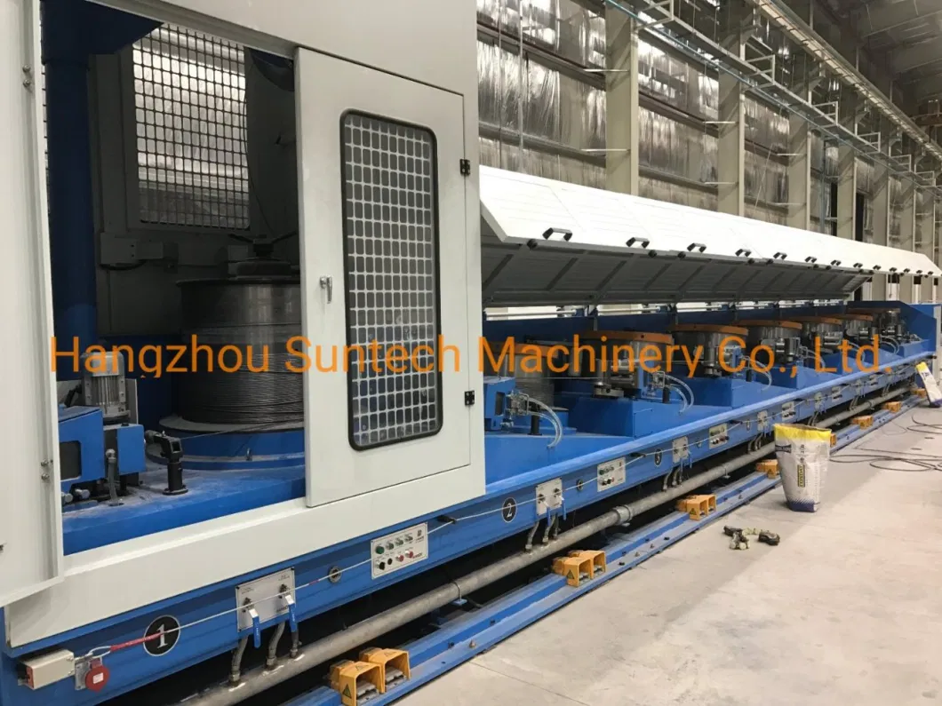 High Quality Dry Type Continuous Steel Wire Drawing Machine with Tuning Rollers