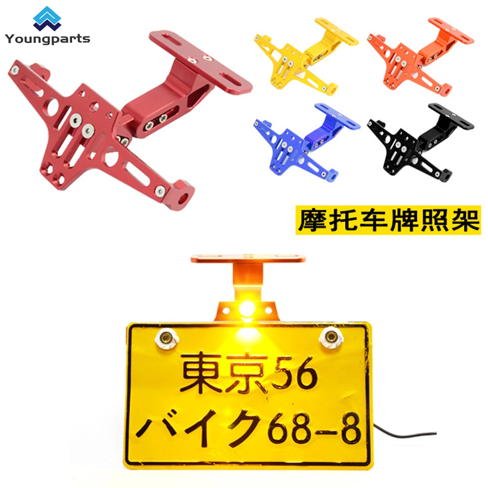 Hot Sale Dovetail Motorcycle License Plate Frame Aluminum Alloy Motorcycle Accessories