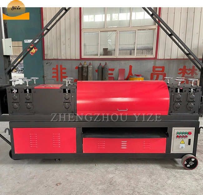 Reinforcing Scrap Rebar Straightening Cutting Machine Round Coiled Rebar Cutter Machine