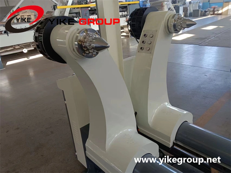 1800mm Yv5b Hydraulic Mill Roll Stand Machine, Spindle 240mm with Paper Trolley